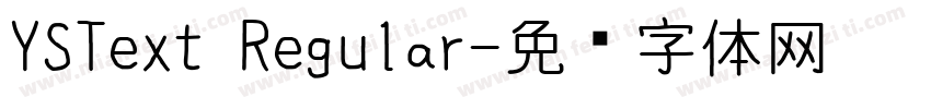 YSText Regular字体转换